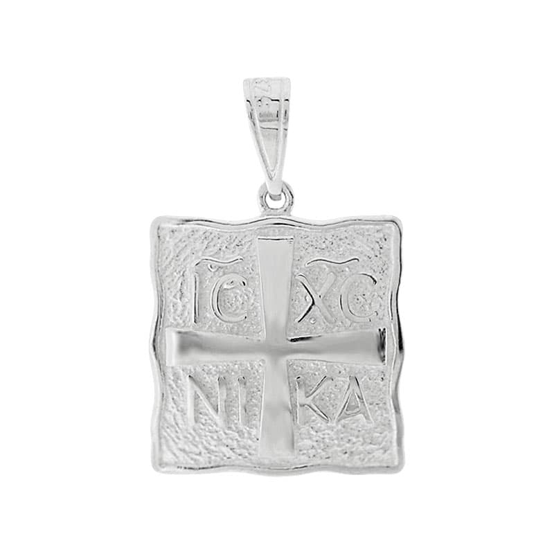 Κωνσταντινάτο Από Λευκό Χρυσό 9 Καρατίων KN430