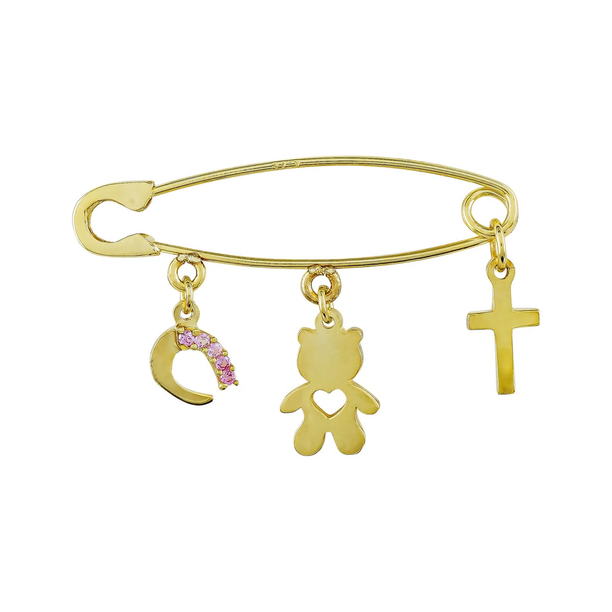 Παραμάνα Για Νεογέννητο Από Κίτρινο Χρυσό 9 Καρατίων PR117859