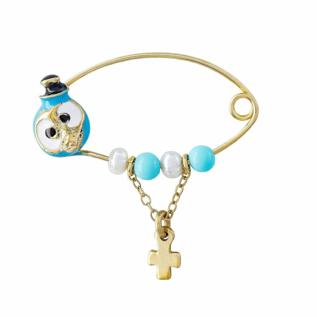 Παραμάνα Για Νεογέννητο Από Κίτρινο Χρυσό 9 Καρατίων PR641