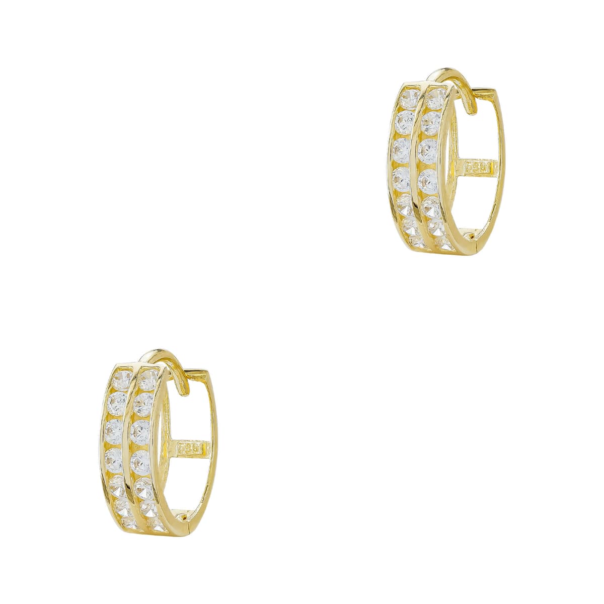 Women's Hoop Earrings Gofas Gold
