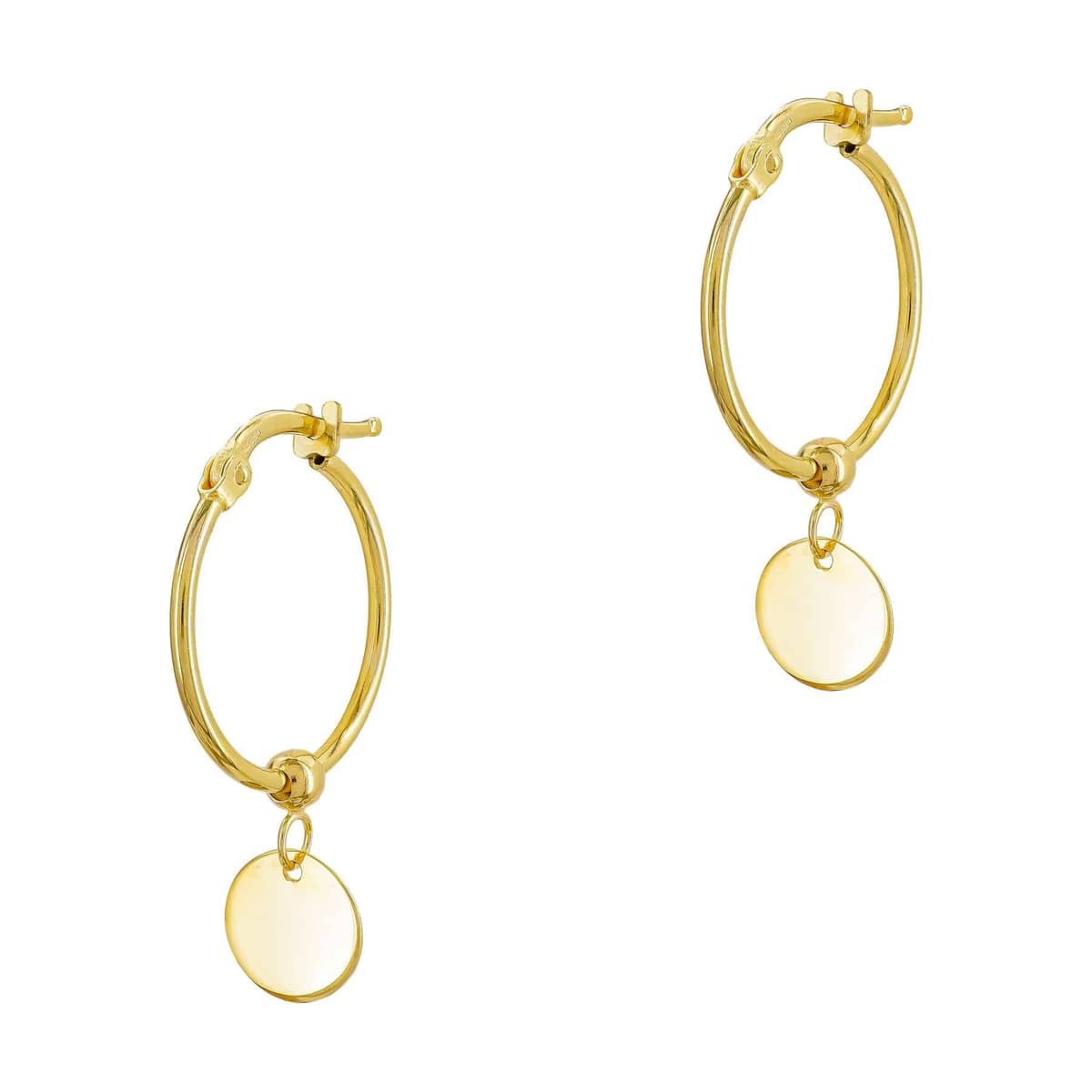 Σκουλαρίκια Kρίκοι από Κίτρινο Χρυσό 14 Καρατίων SK2354