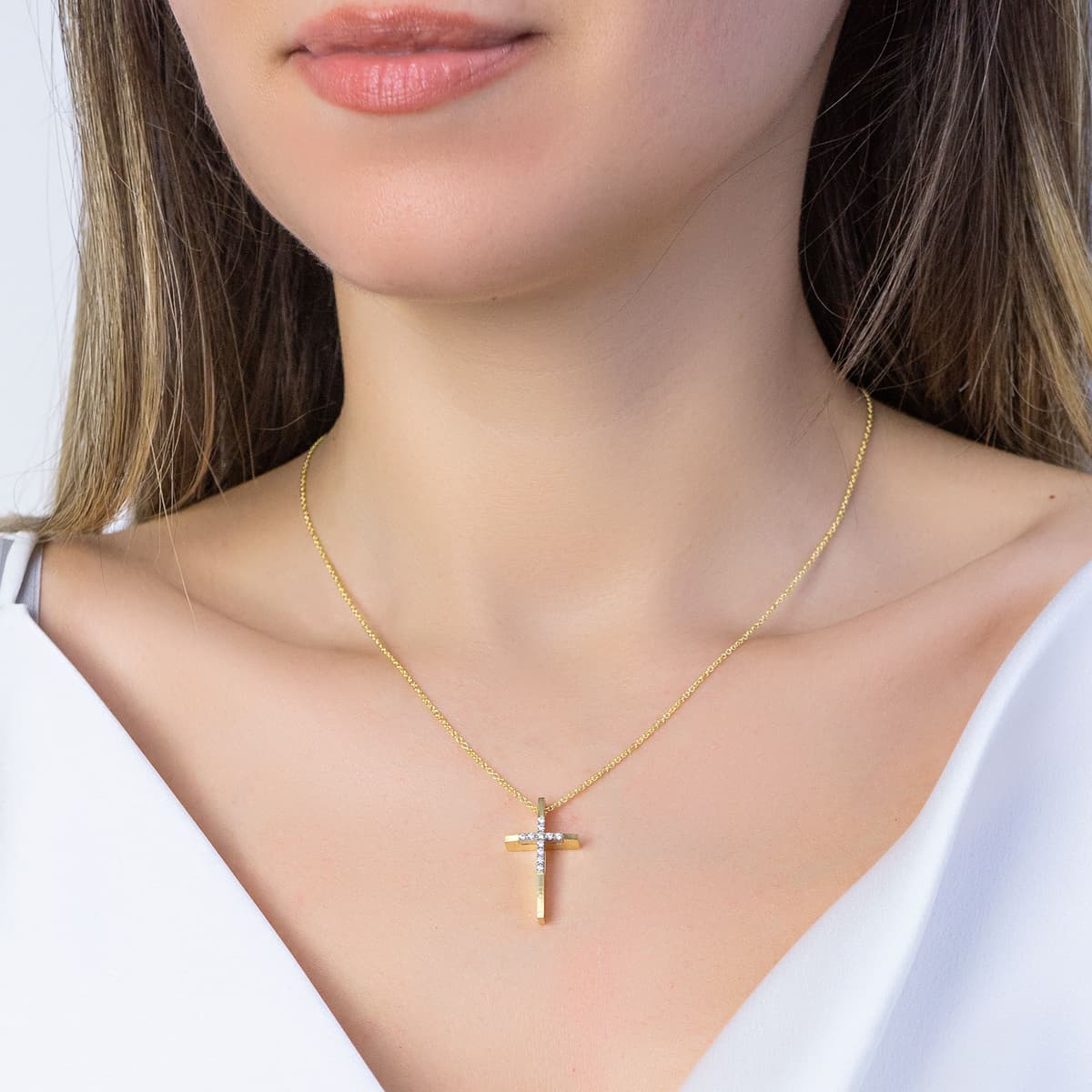 Girls' Baptism Crosses Gofas Gold