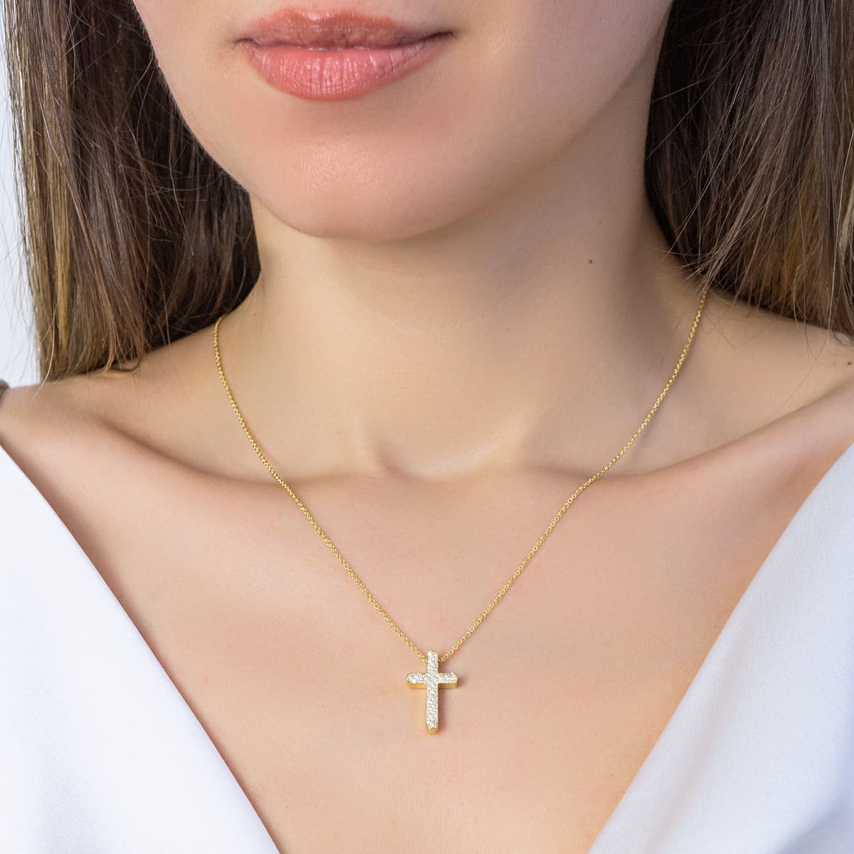 Girls' Baptism Crosses Gofas Gold