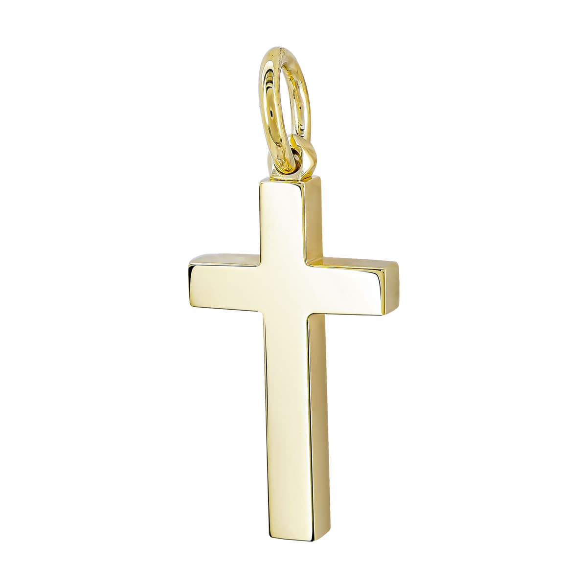 Kiriakos Gofas Σταυρός Βάπτισης Ανδρικός Σε Κίτρινο Χρυσό 18 Καρατίων ST3091