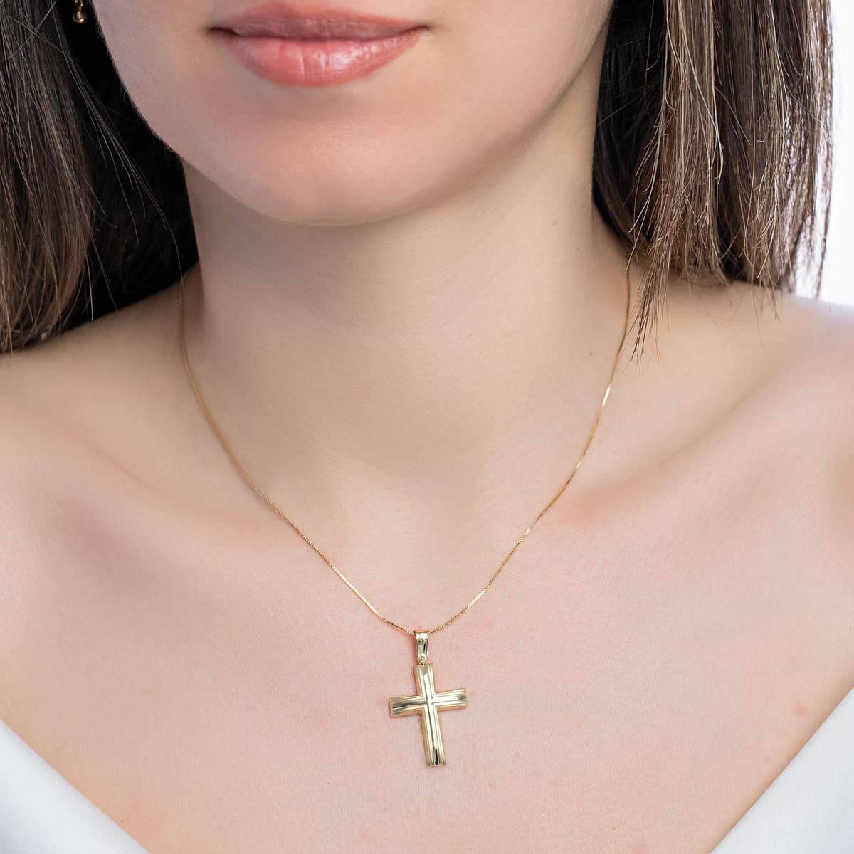 Boys' Baptism Crosses Gofas Gold