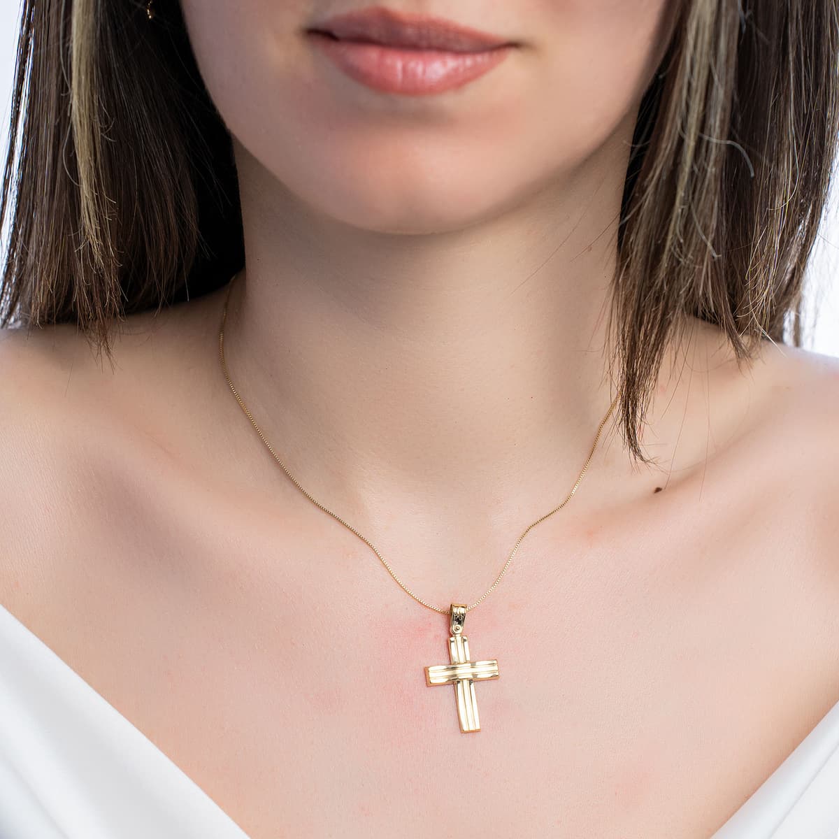 Boys' Baptism Crosses Gofas Gold