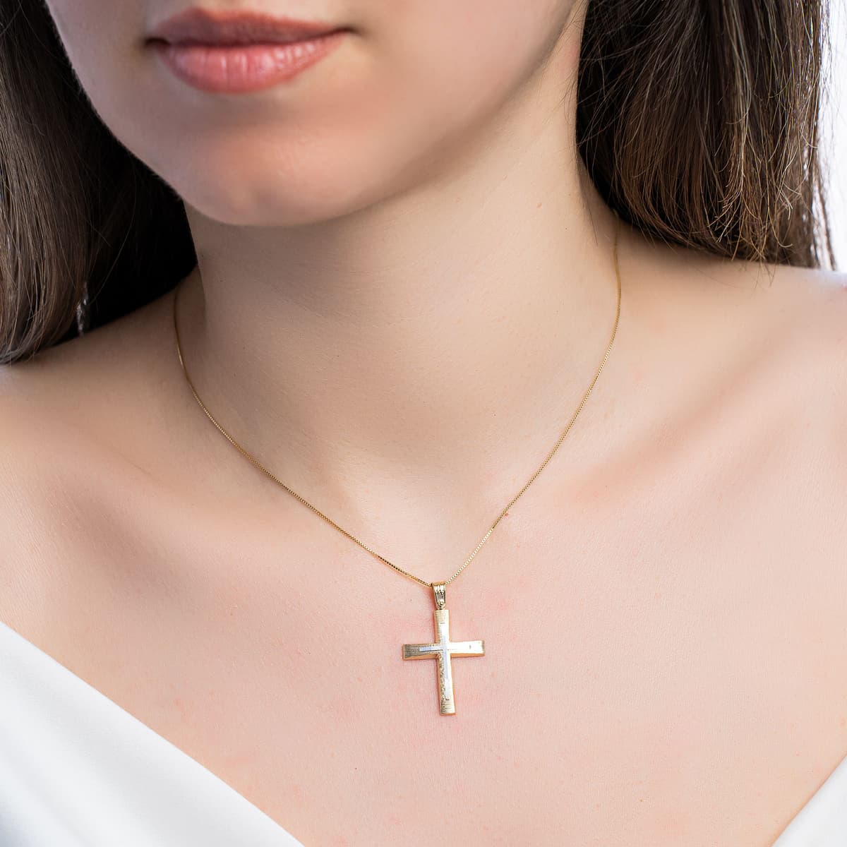 Boys' Baptism Crosses Gofas Gold