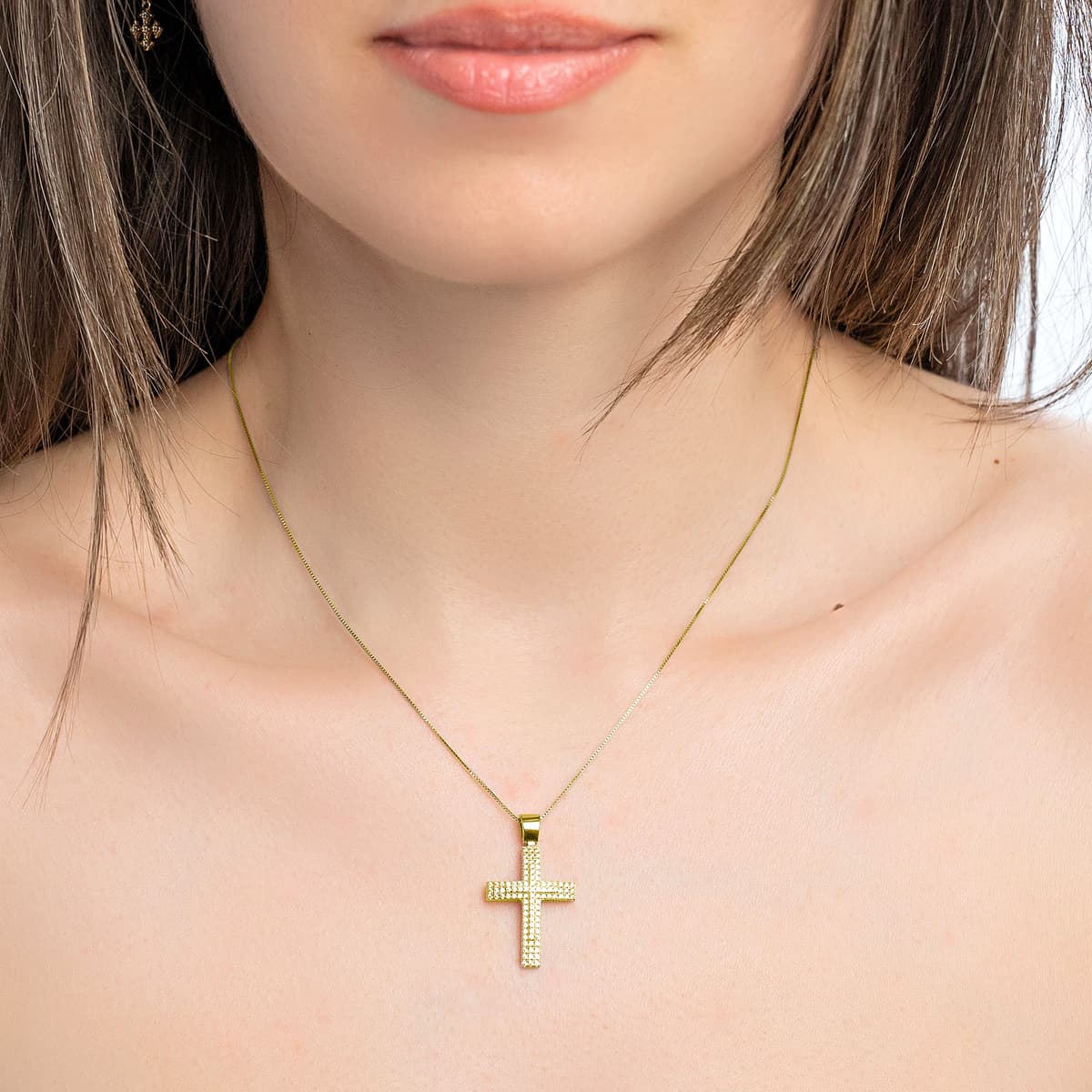 Girls' Baptism Crosses Gofas Gold