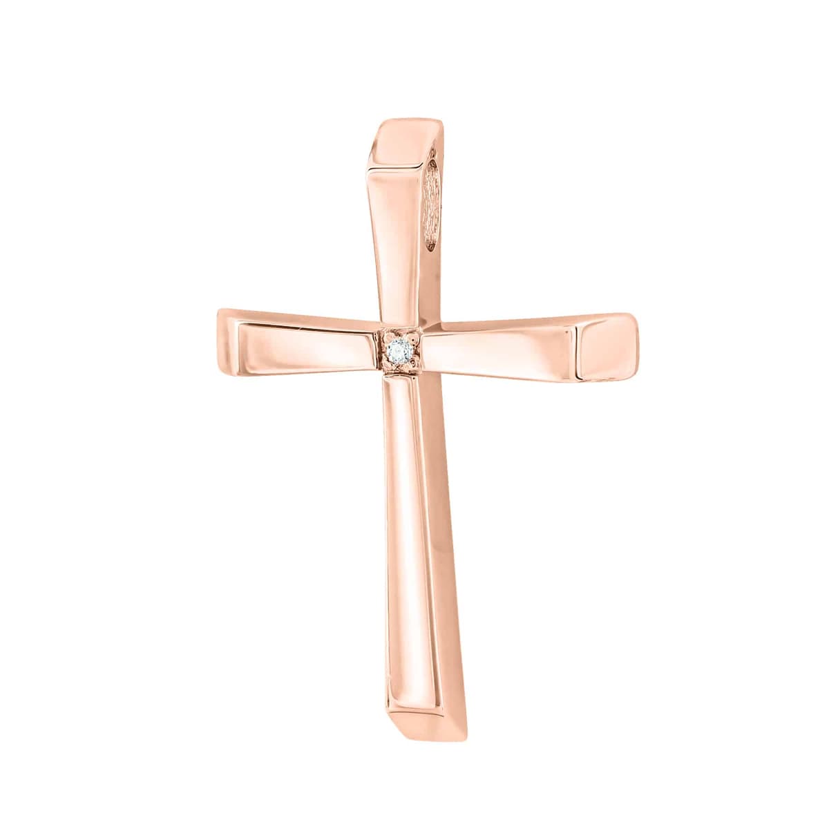 Girls' Baptism Crosses Gofas Rose Gold