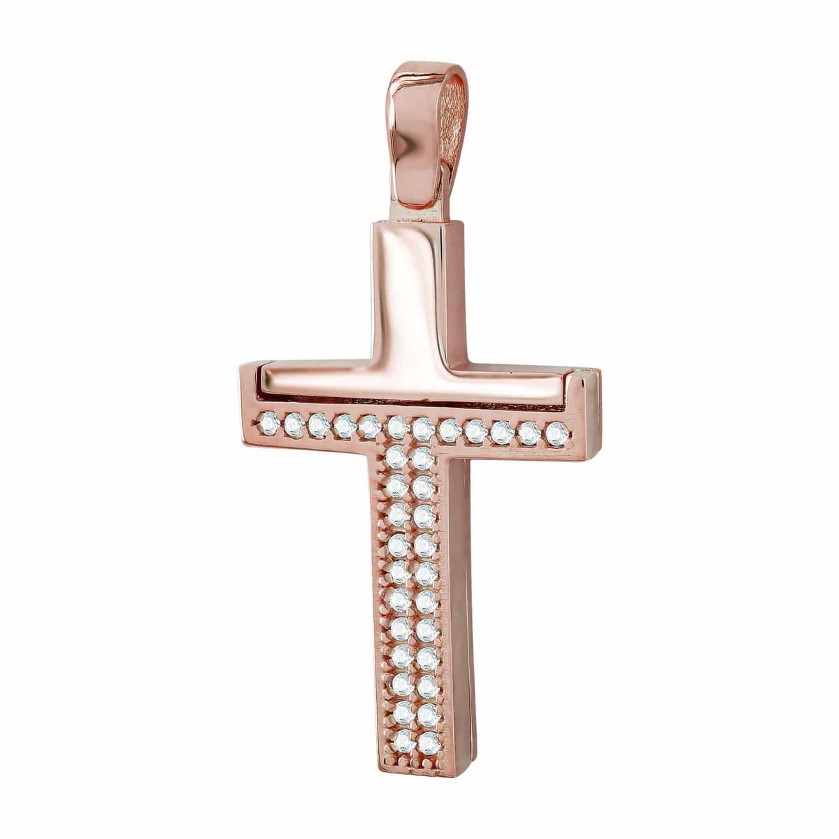 Girls' Baptism Crosses Gofas Rose Gold