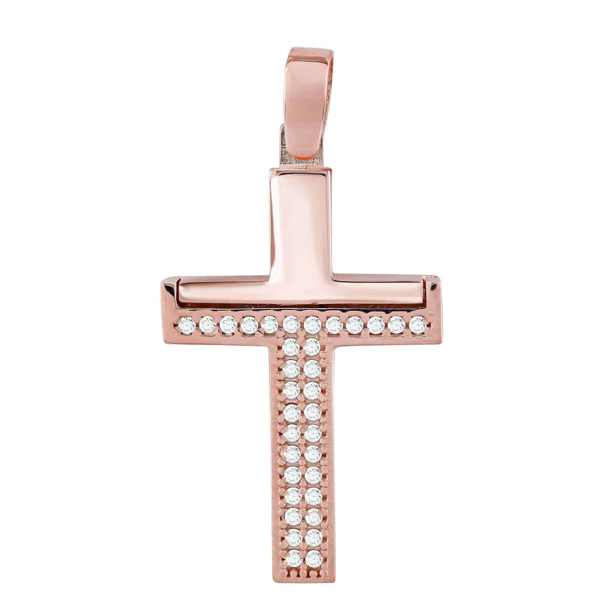 Girls' Baptism Crosses Gofas Rose Gold