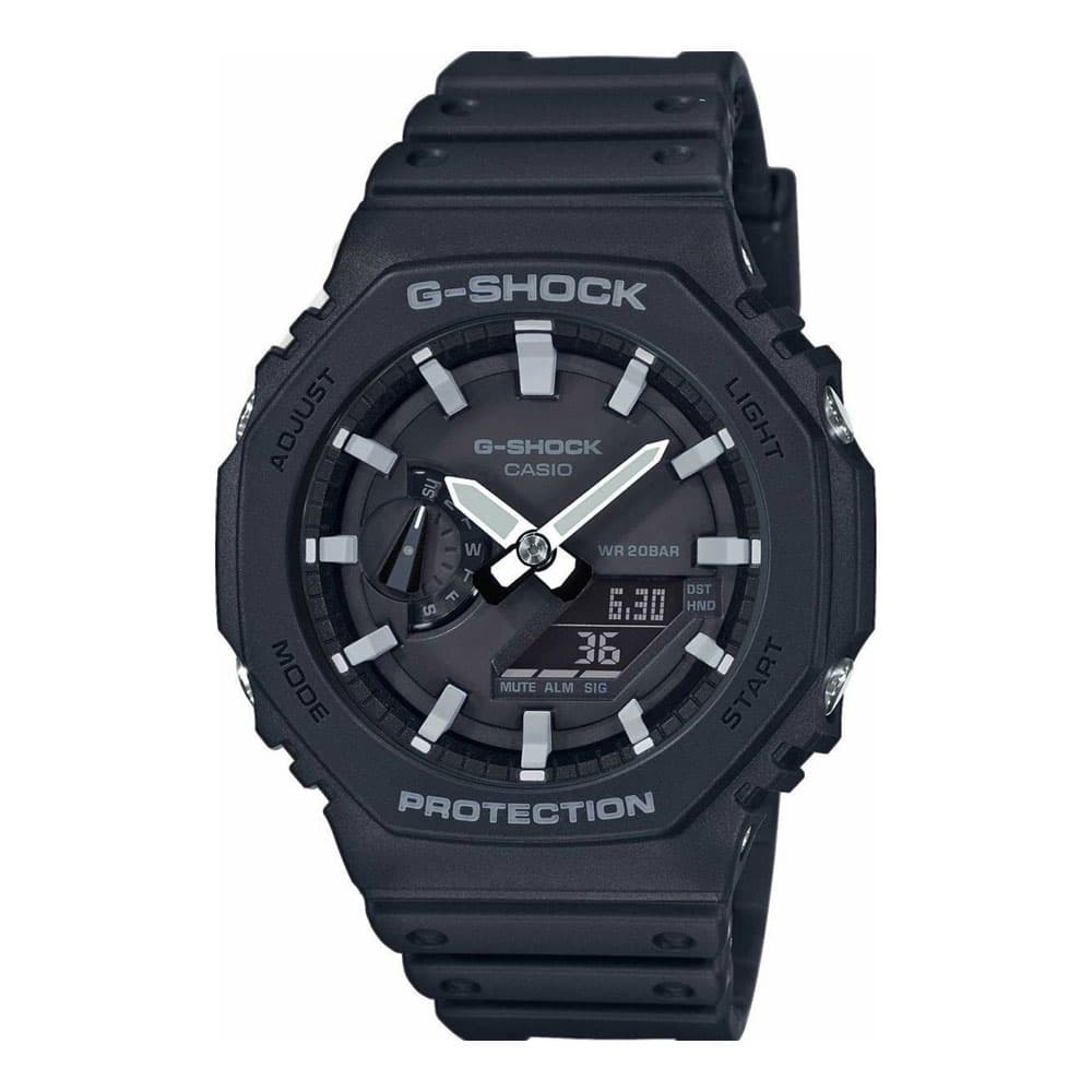 CASIO G-Shock Black Rubber Strap GA-2100-1AER