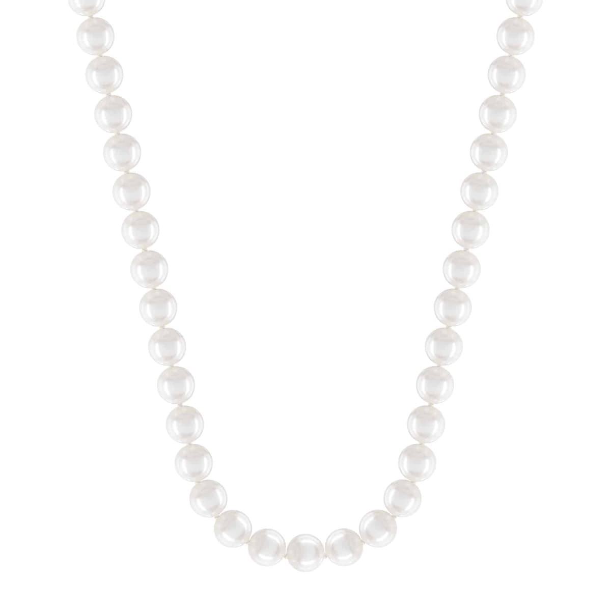 Κολιέ με Μαργαριτάρια Fresh Water από Λευκό Χρυσό 14 Καρατίων DKL2076