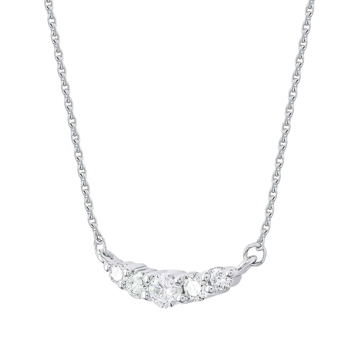 Women's Necklaces Diamond Group Silver