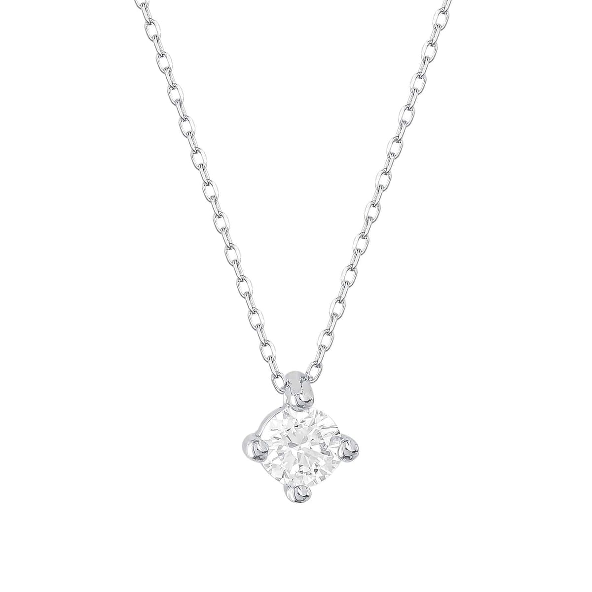 Women's Necklaces Diamond Group Silver