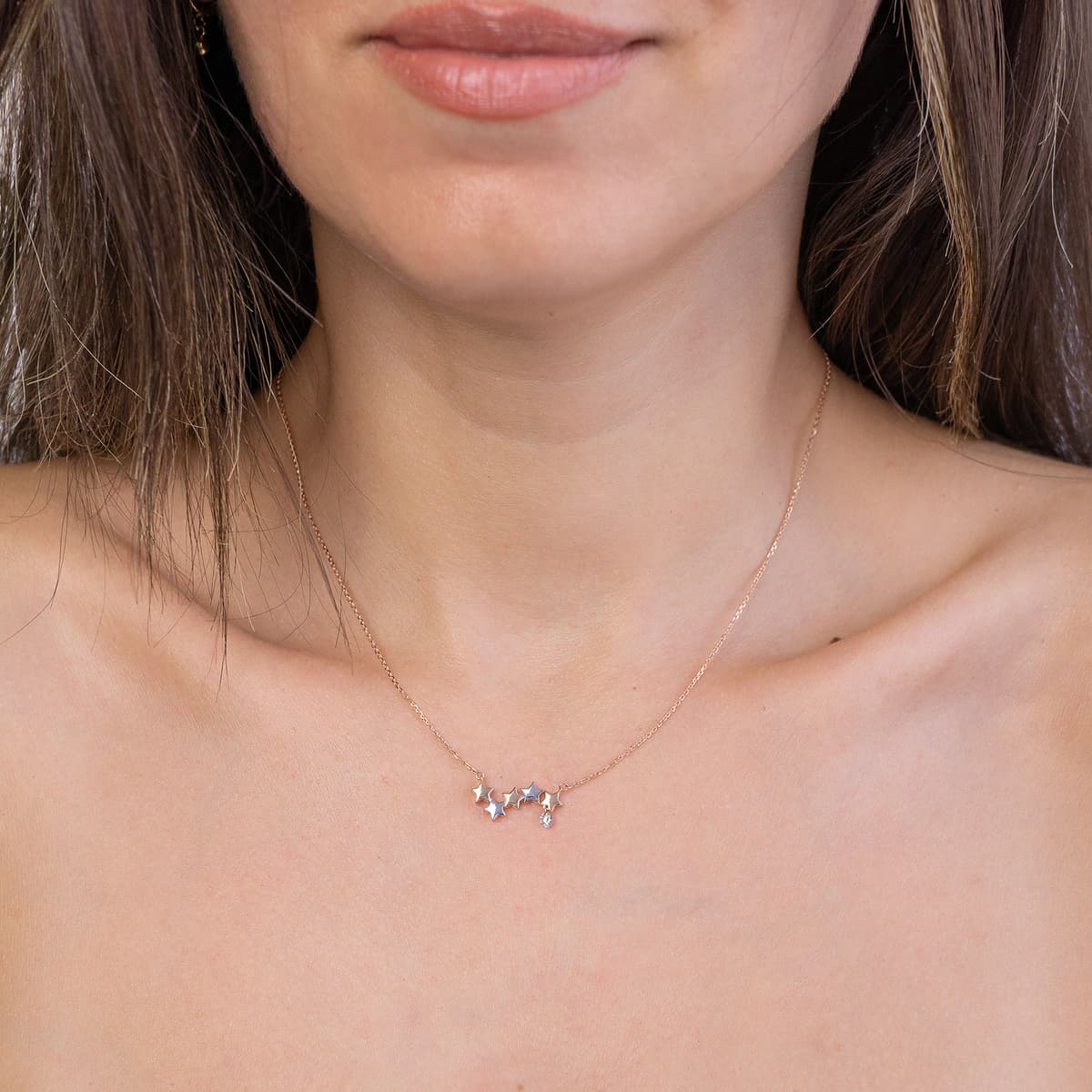 Women's Necklaces Diamond Group Gold