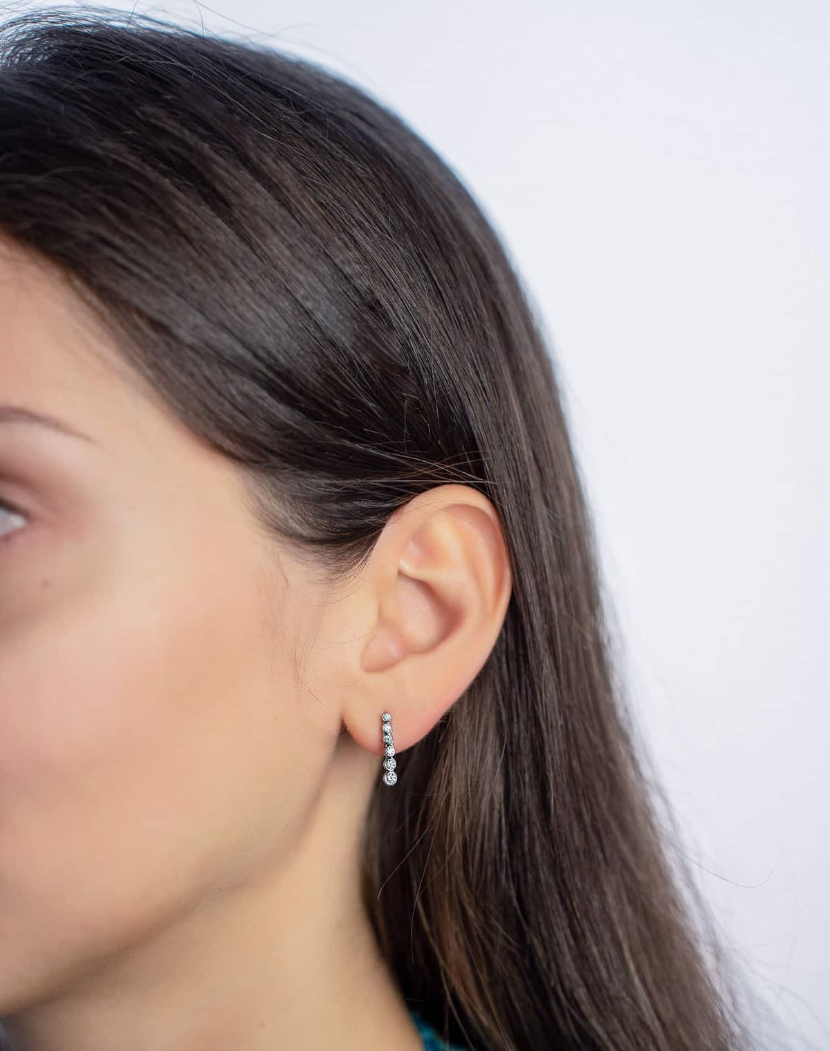 Women's Earrings Diamond Group Silver