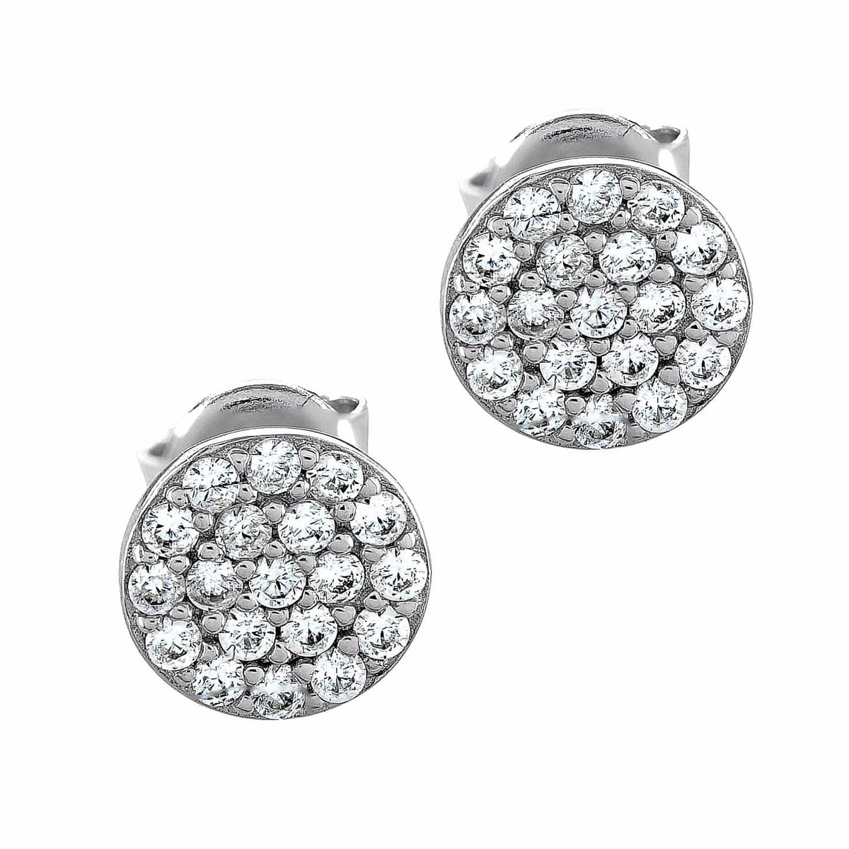 Σκουλαρίκια από Λευκό Χρυσό 14 Καρατίων SK1906