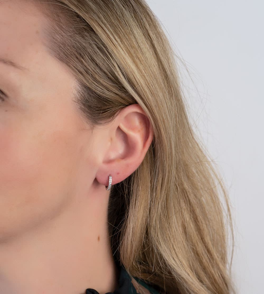 Women's Hoop Earrings Gofas Silver