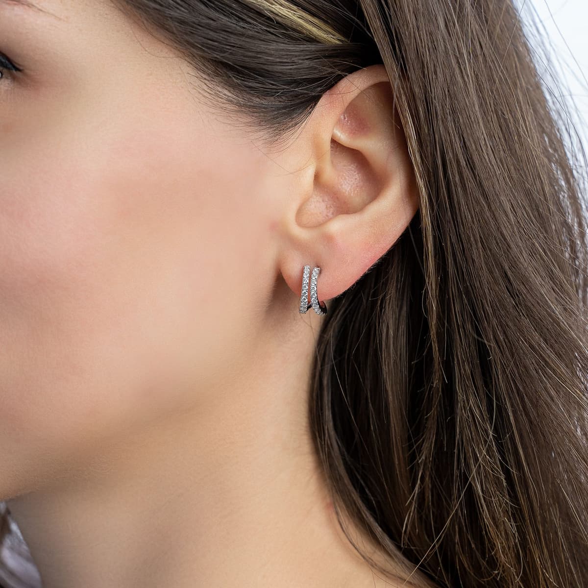 Women's Earrings LIVE DIAMOND Silver