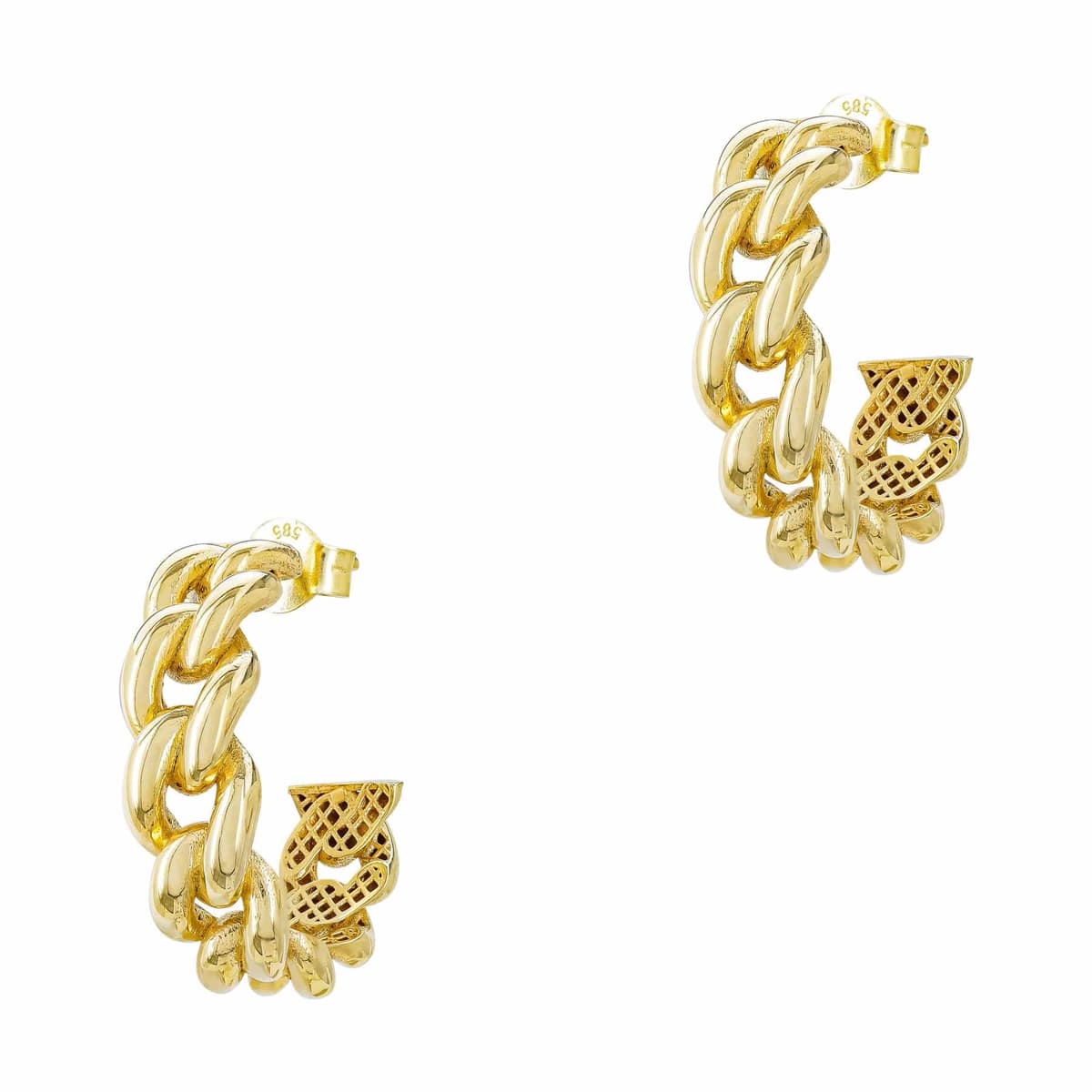 Women's Hoop Earrings Gofas Gold