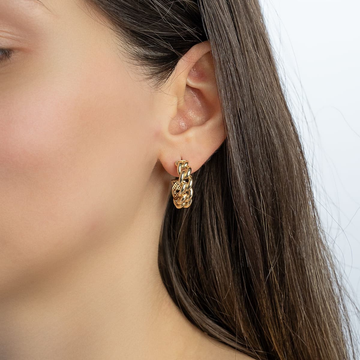 Women's Hoop Earrings Gofas Gold