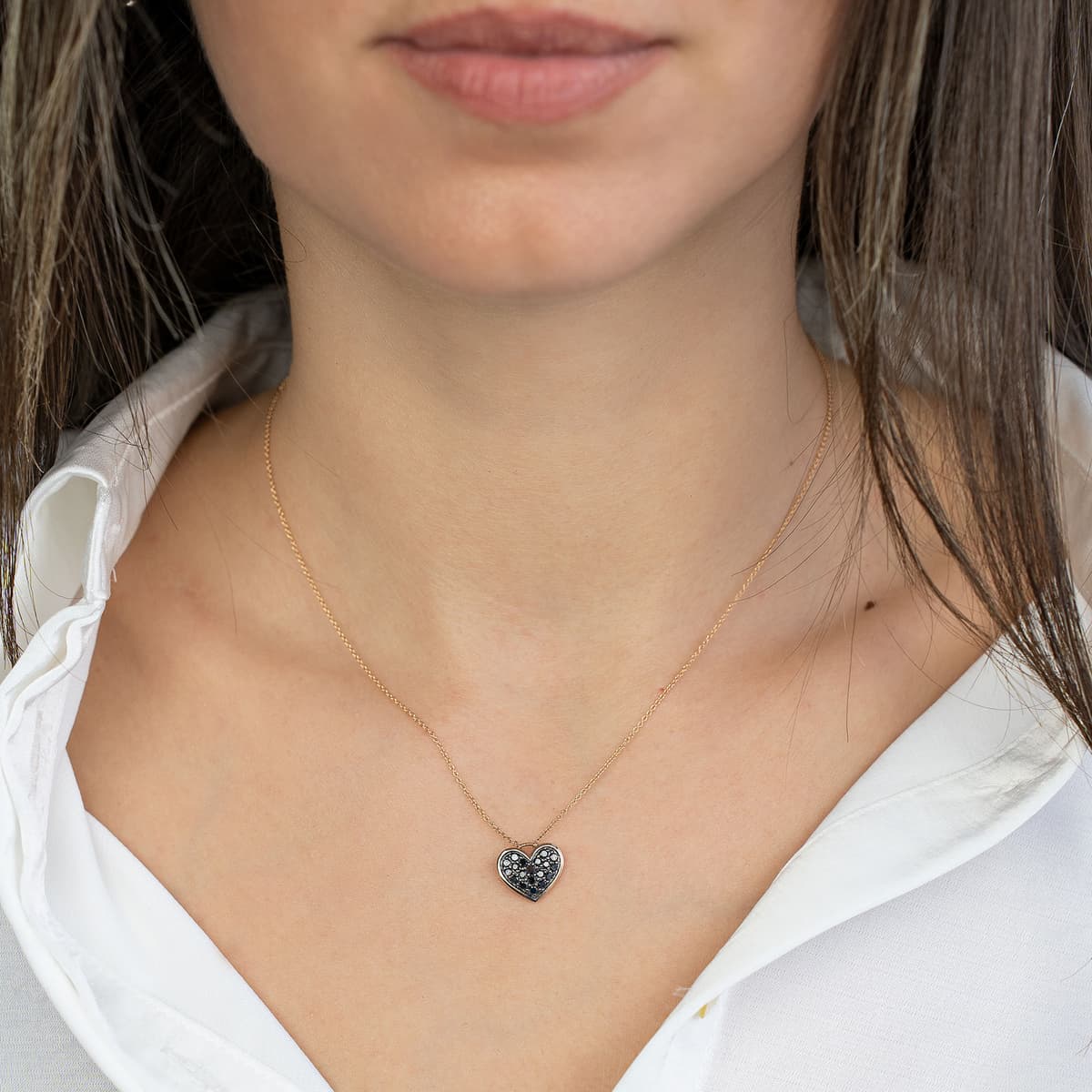 Women's Necklaces Diamond Group Rose Gold