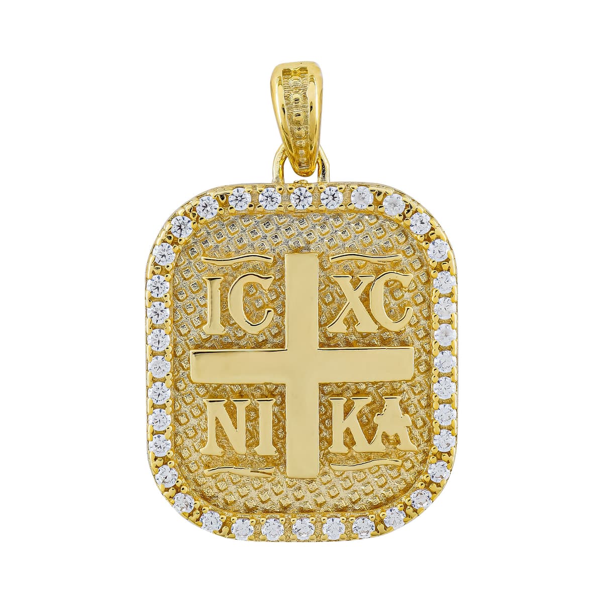 Κωνσταντινάτο Διπλής Όψεως Από Κίτρινο Χρυσό 9 Καρατίων KN374