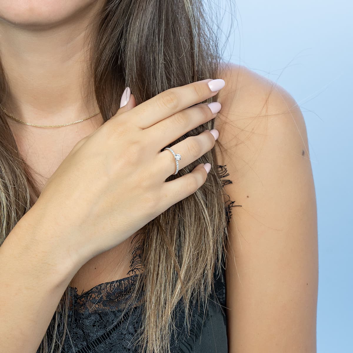 Women's Engagement Rings Gofas Silver