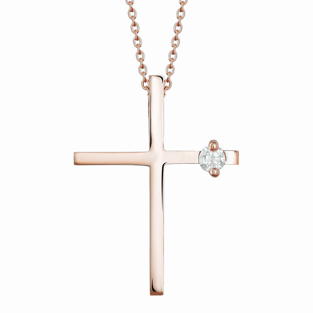 Girls' Baptism Crosses Gofas Rose Gold