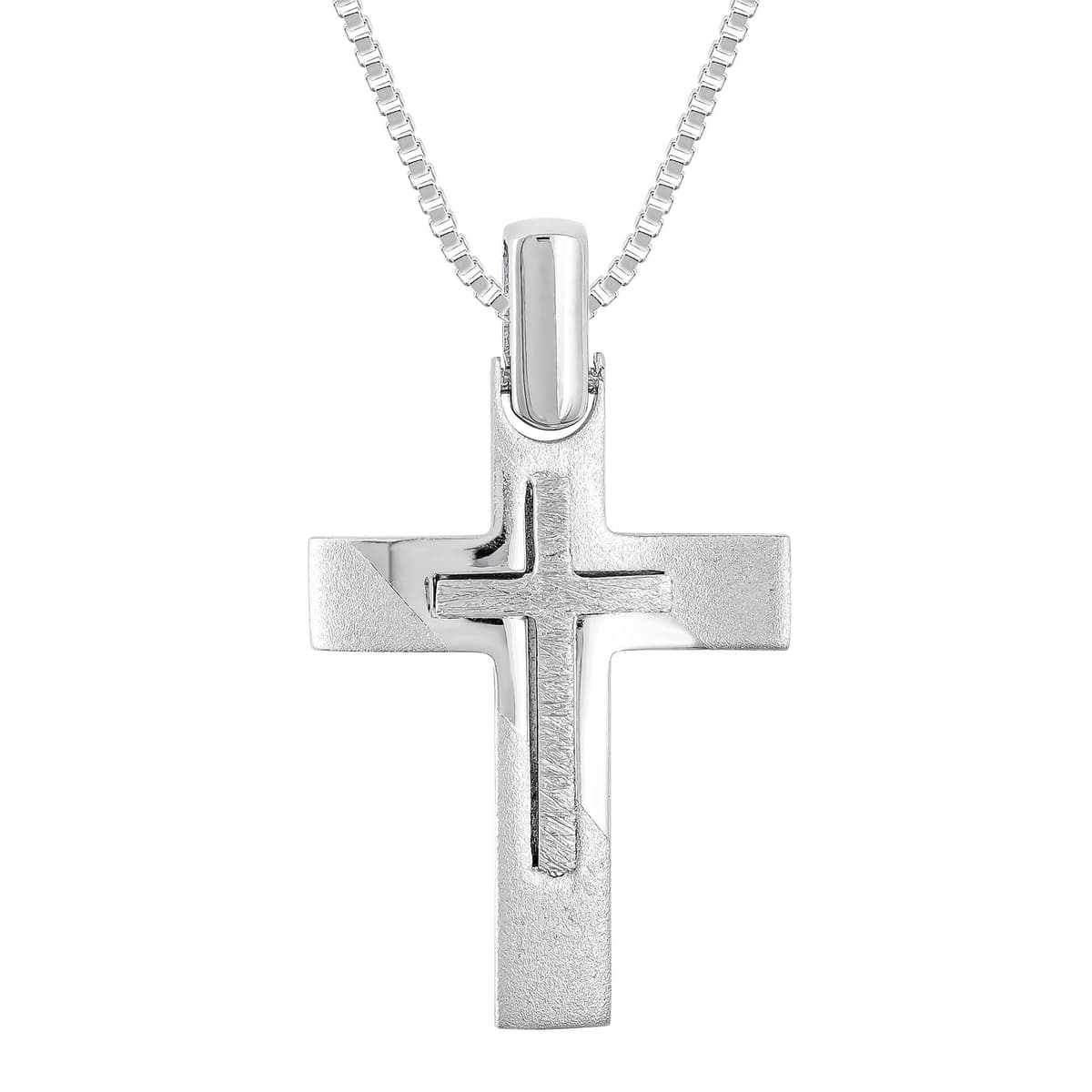 Boys' Baptism Crosses Gofas Silver