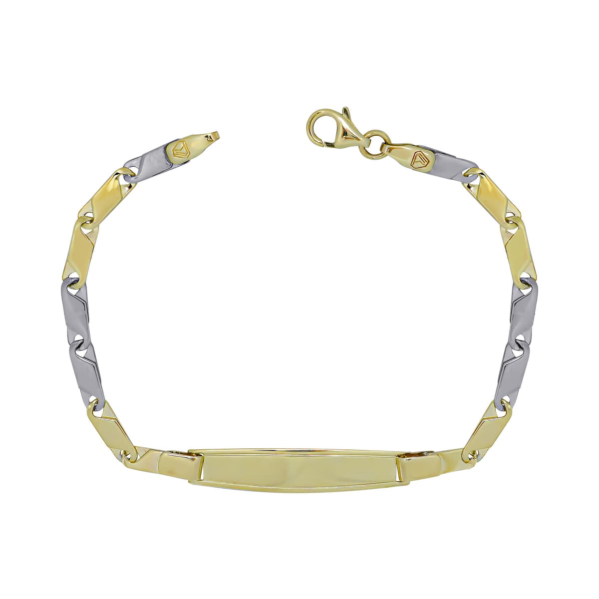 Παιδική Ταυτότητα από Δίχρωμο Χρυσό 9 Καρατίων TVR627