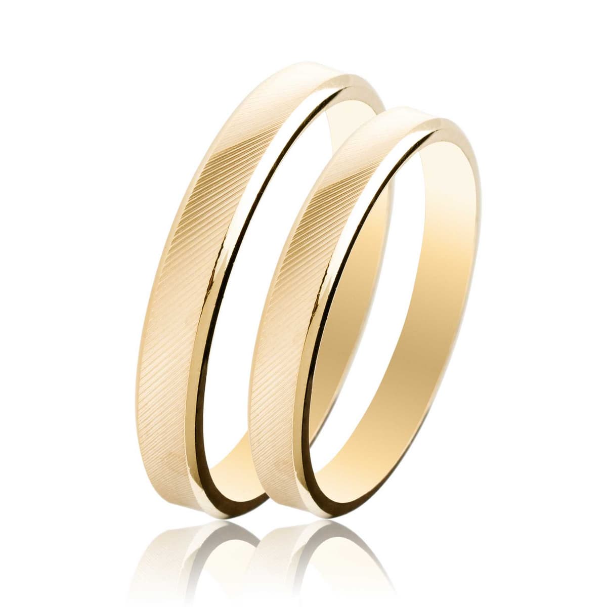 Κίτρινη Χρυσή Βέρα Γάμου WR493