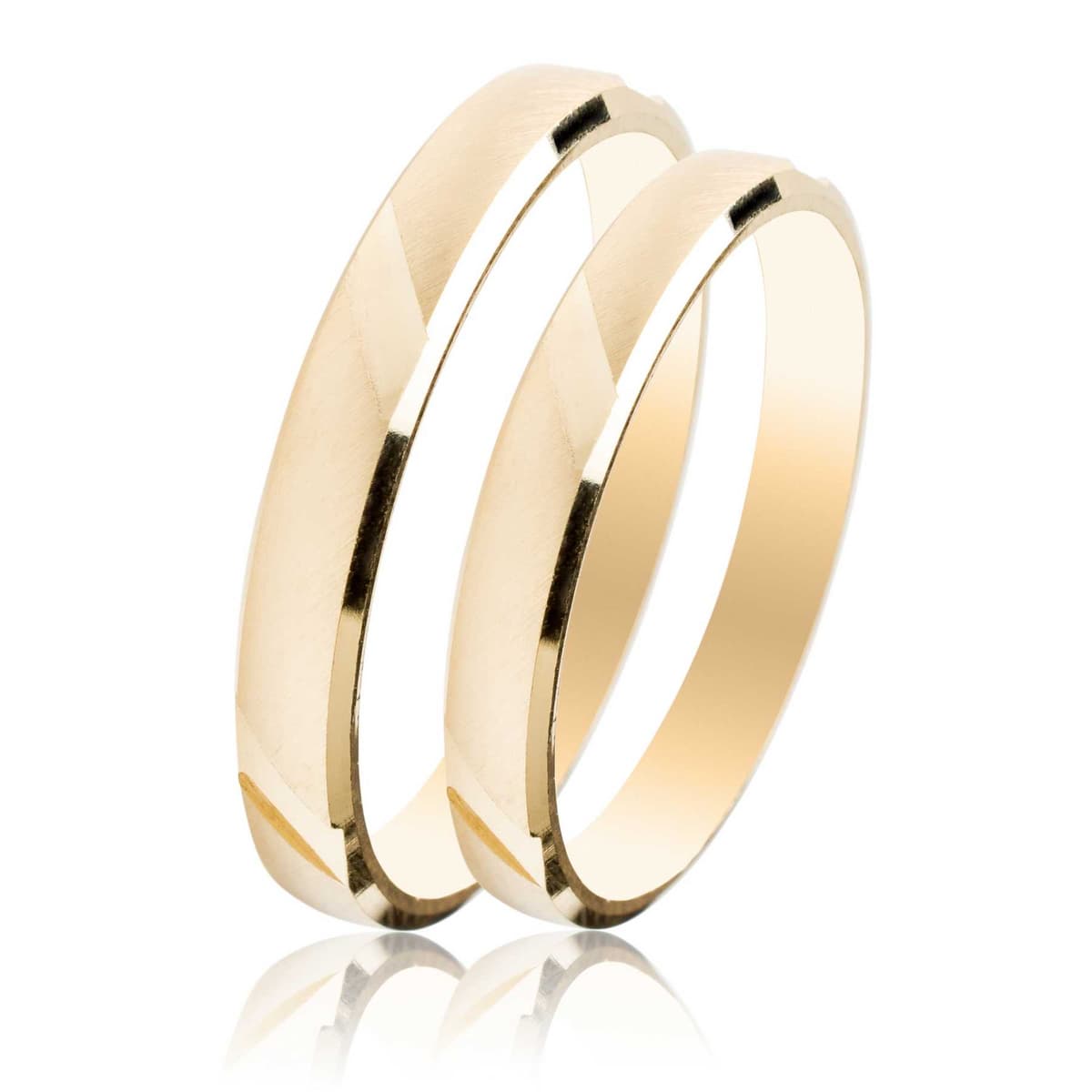 Κίτρινη Χρυσή Βέρα Γάμου WR495