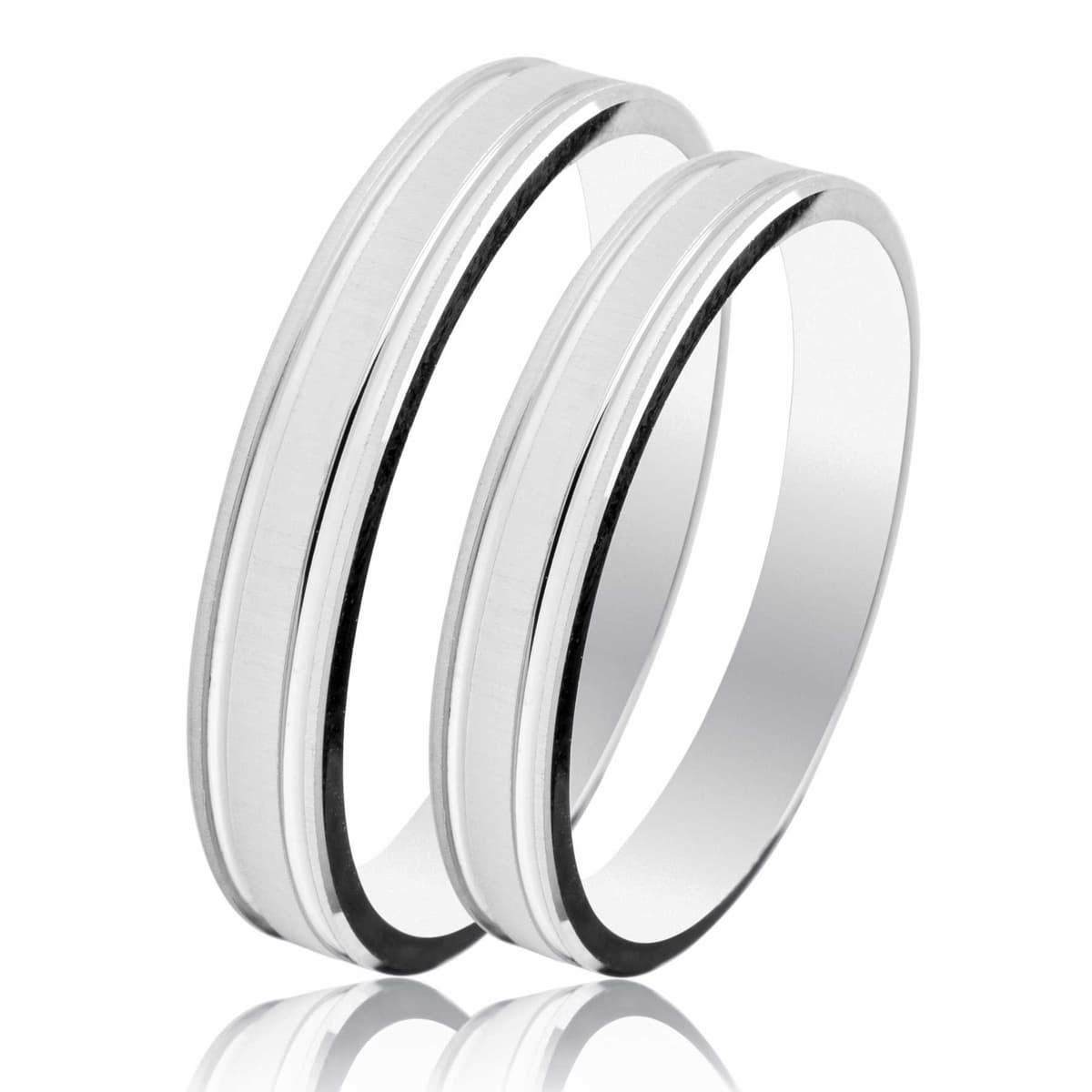 Λευκή Χρυσή Βέρα Γάμου WR507W