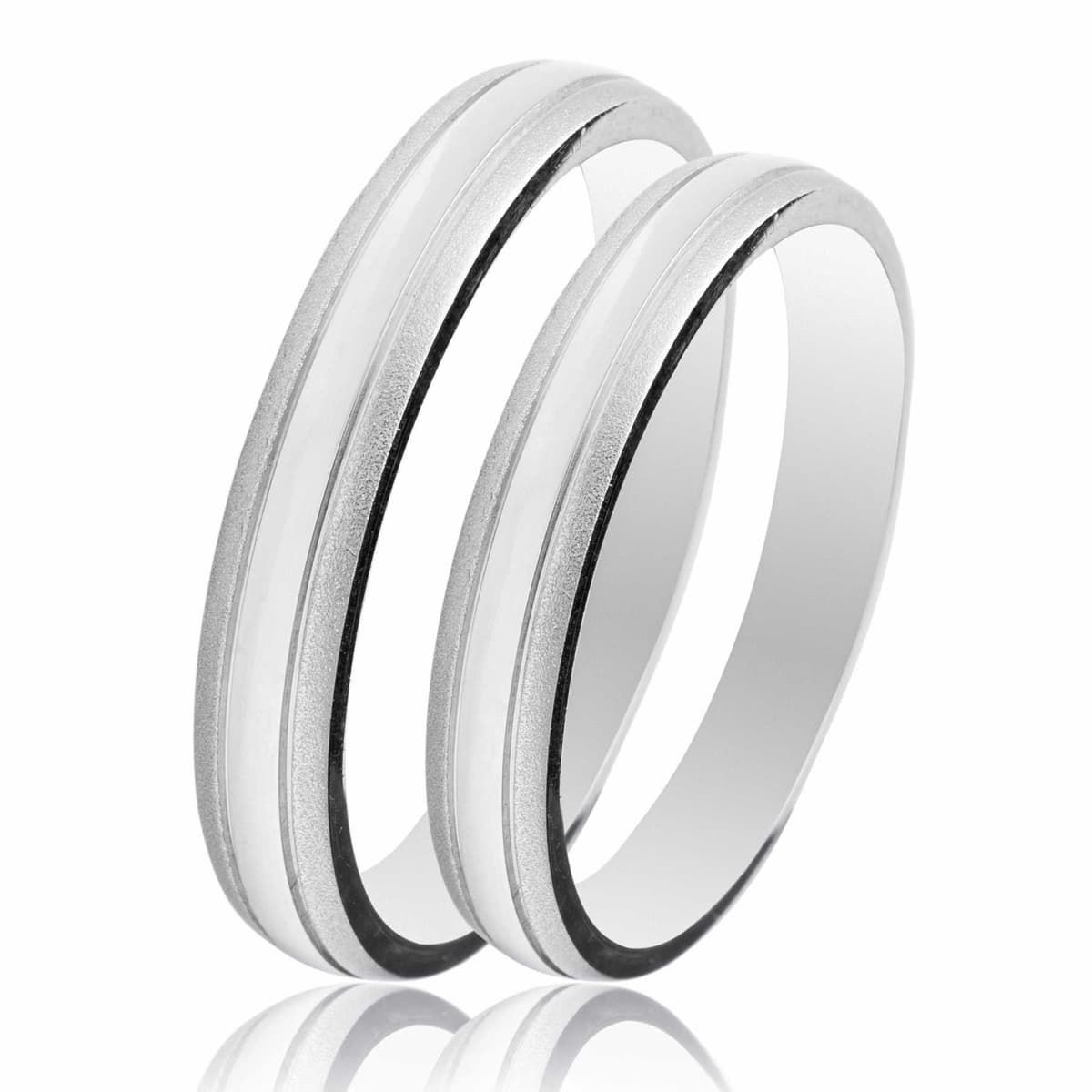 Λευκή Χρυσή Βέρα Γάμου WR509W