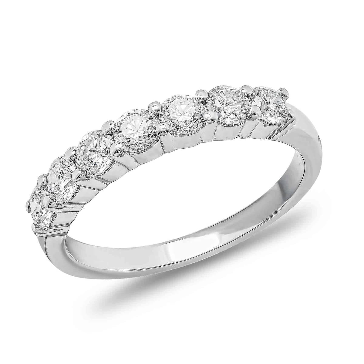 Σειρέ Δαχτυλίδι με Διαμάντια Brilliant από Λευκό Χρυσό 18 Καρατίων DDX518