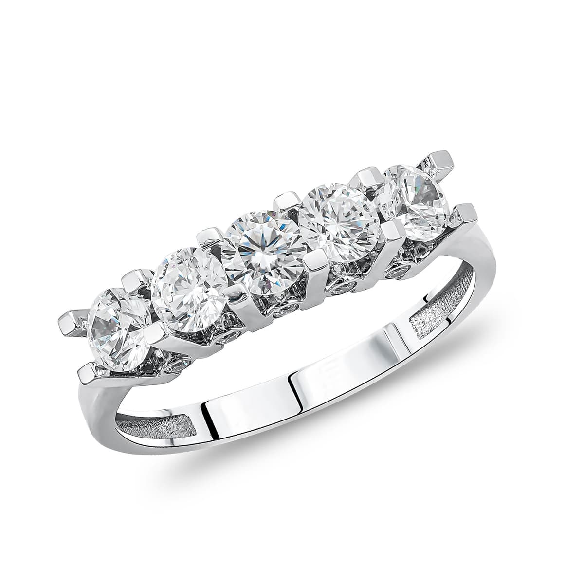 Σειρέ Δαχτυλίδι απο Λευκό Χρυσό 14 Καρατίων DX1538