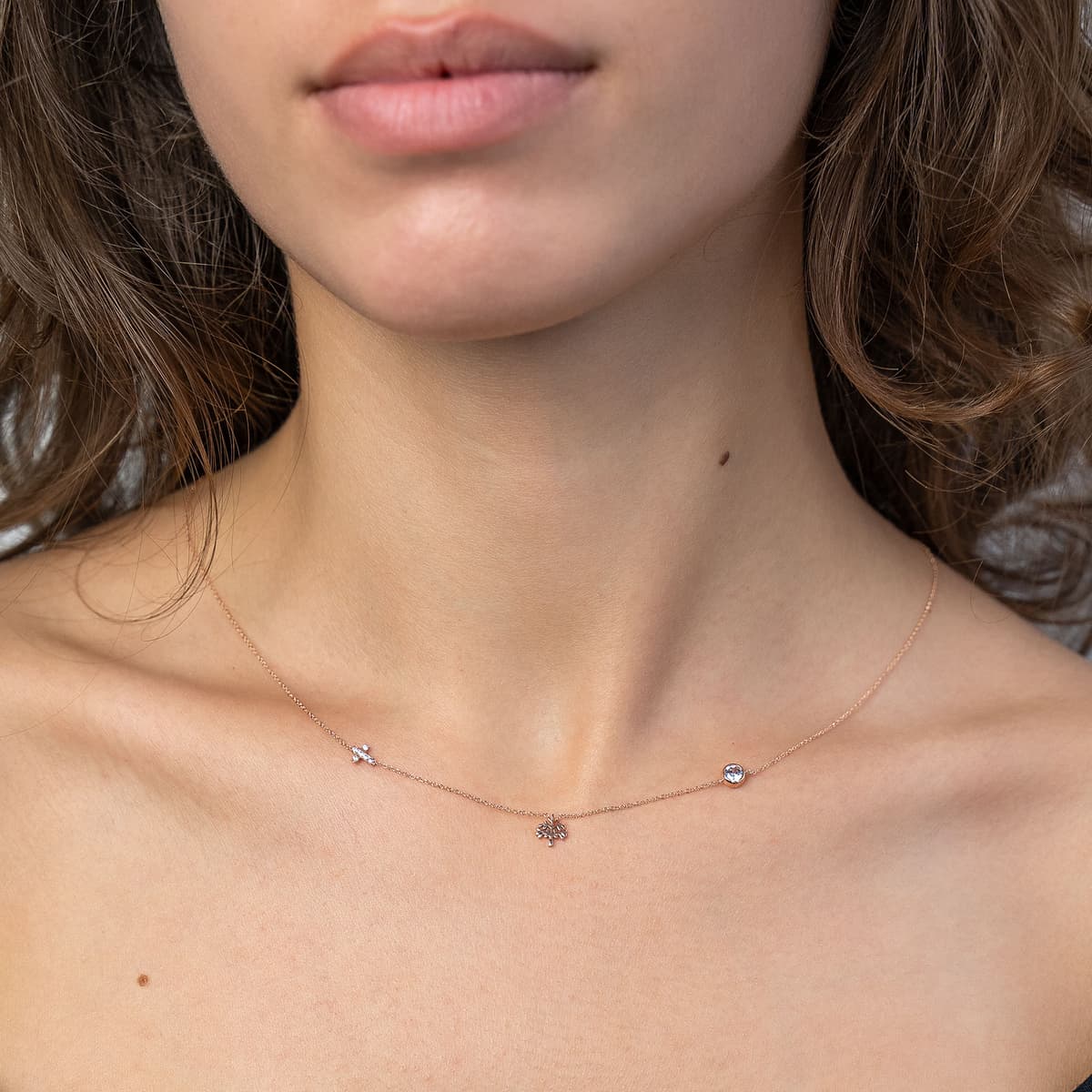 Women's Necklaces Gofas Rose Gold