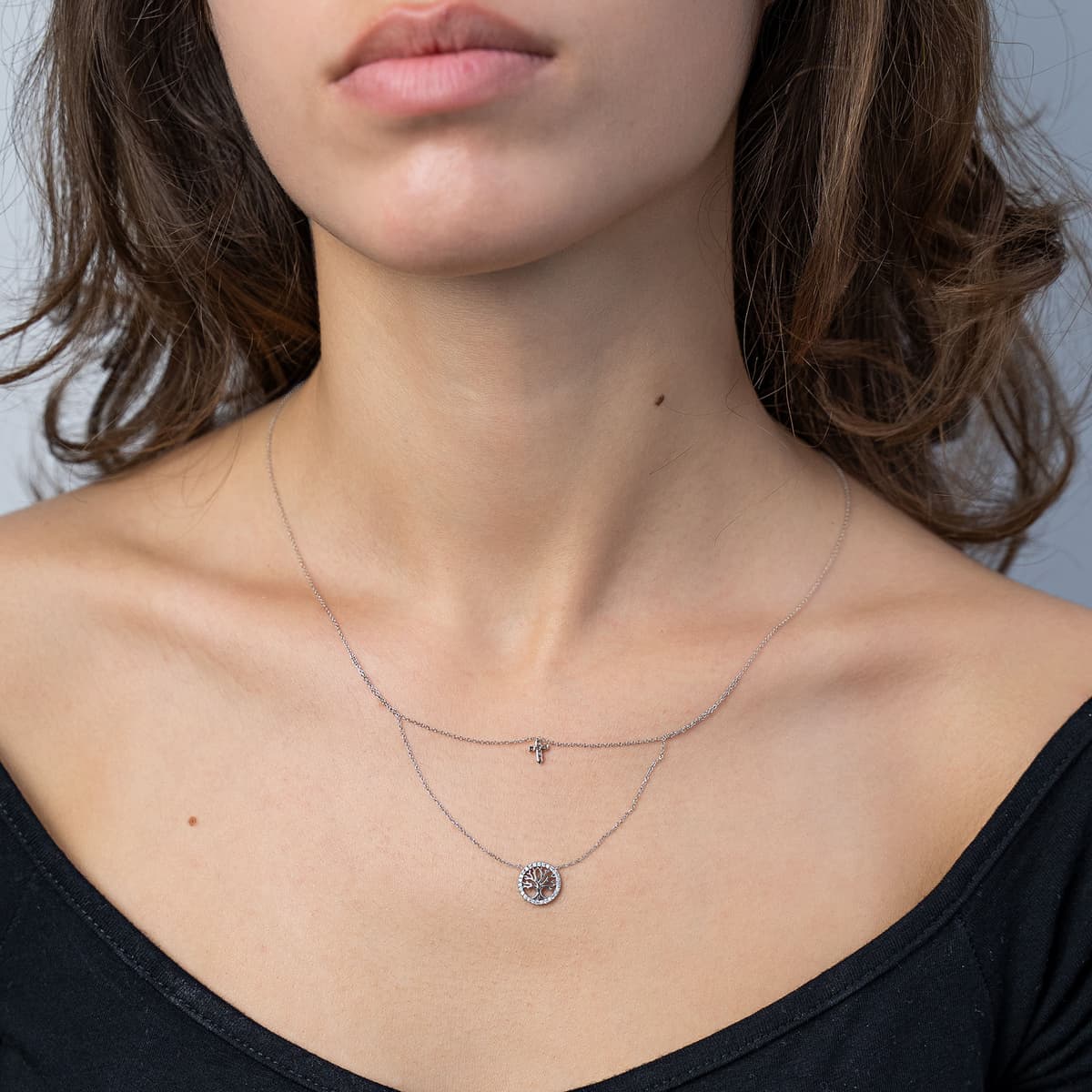 Women's Necklaces Gofas Silver