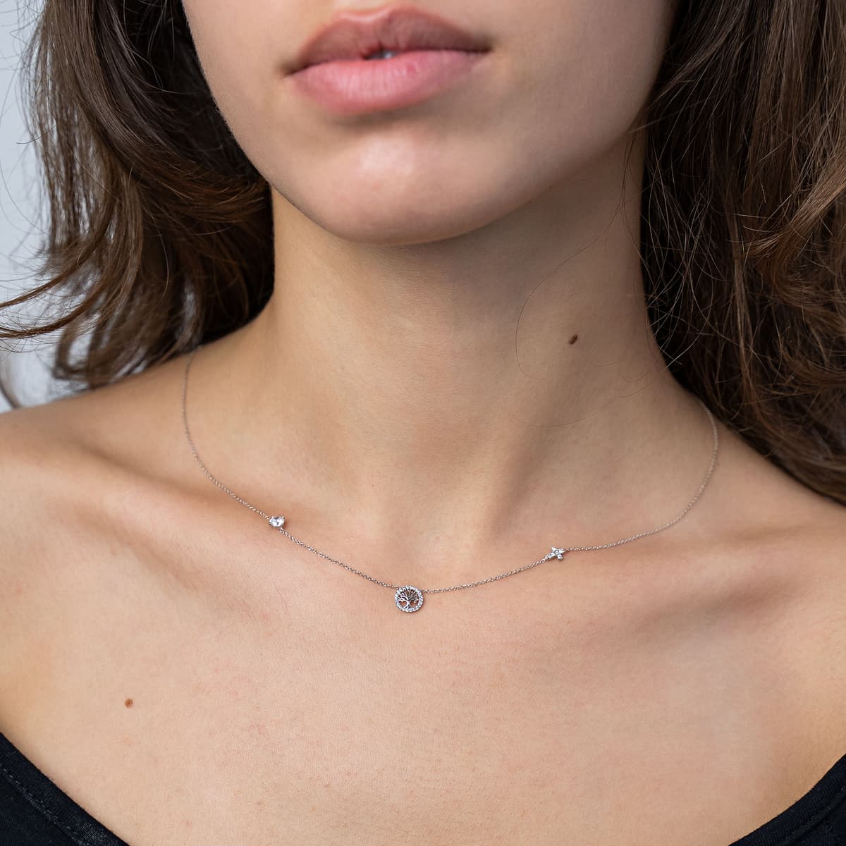 Women's Necklaces Gofas Silver