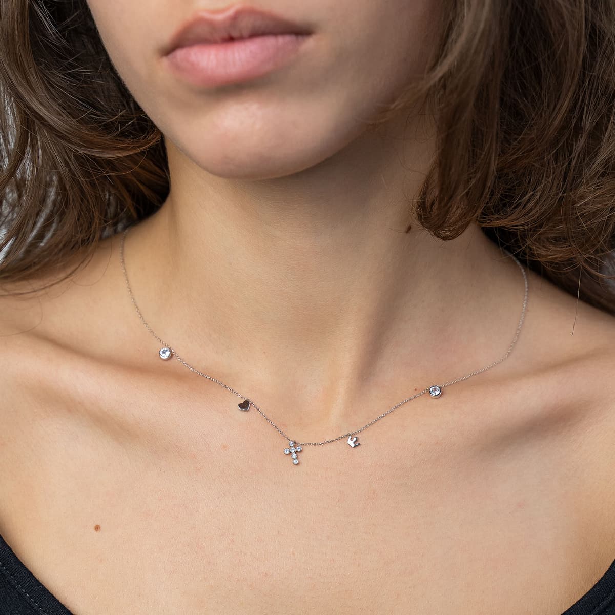 Women's Necklaces Gofas Silver