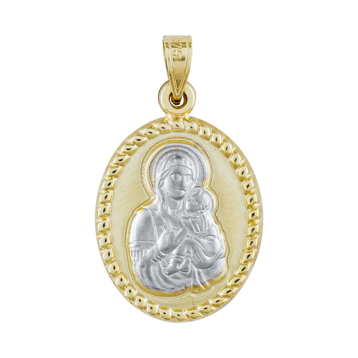 Κωνσταντινάτο Από Δίχρωμο Χρυσό 9 Καρατίων KN363