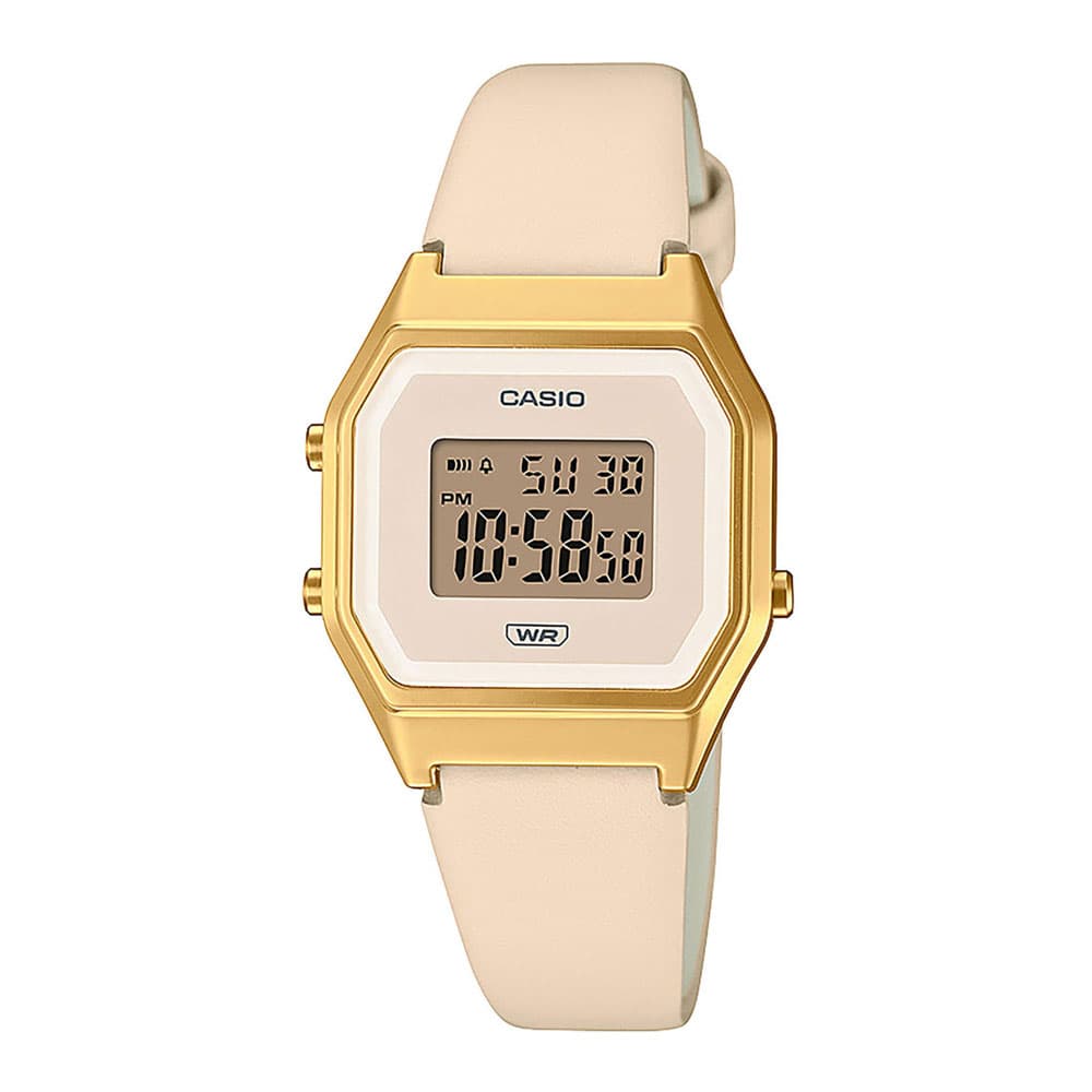 CASIO Vintage Light Pink Leaher Strap LA680WEGL-4EF