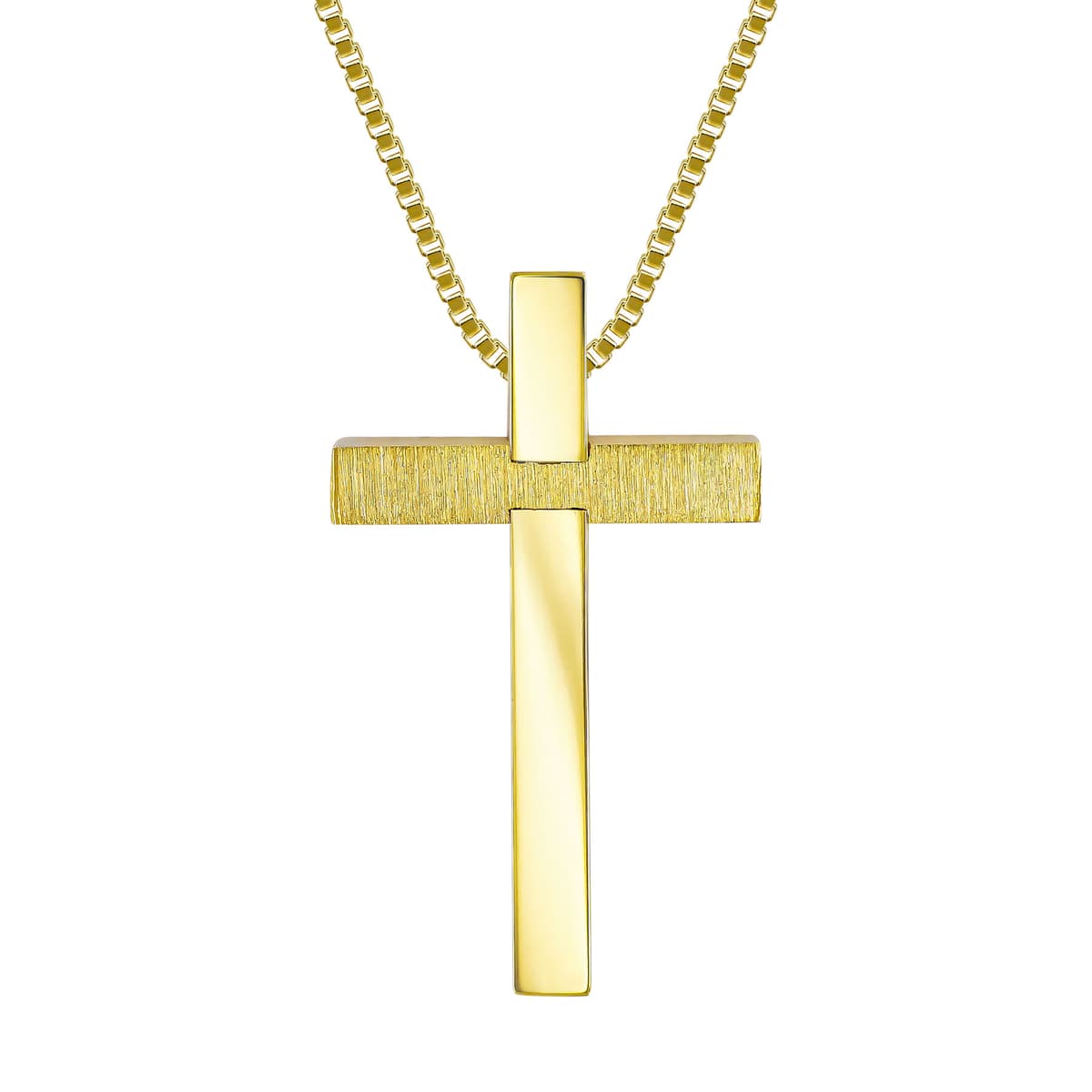 Boys' Baptism Crosses KIRIAKOS GOFAS Gold