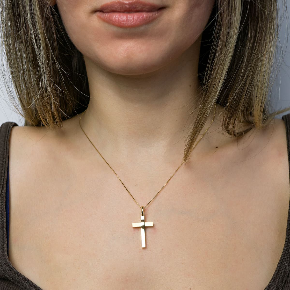 Boys' Baptism Crosses Gofas Gold