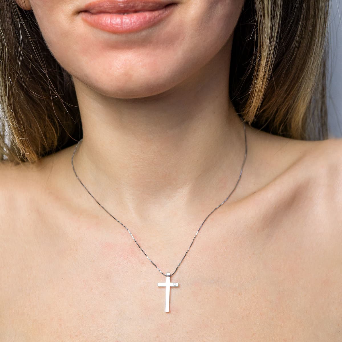 Girls' Baptism Crosses Gofas Silver