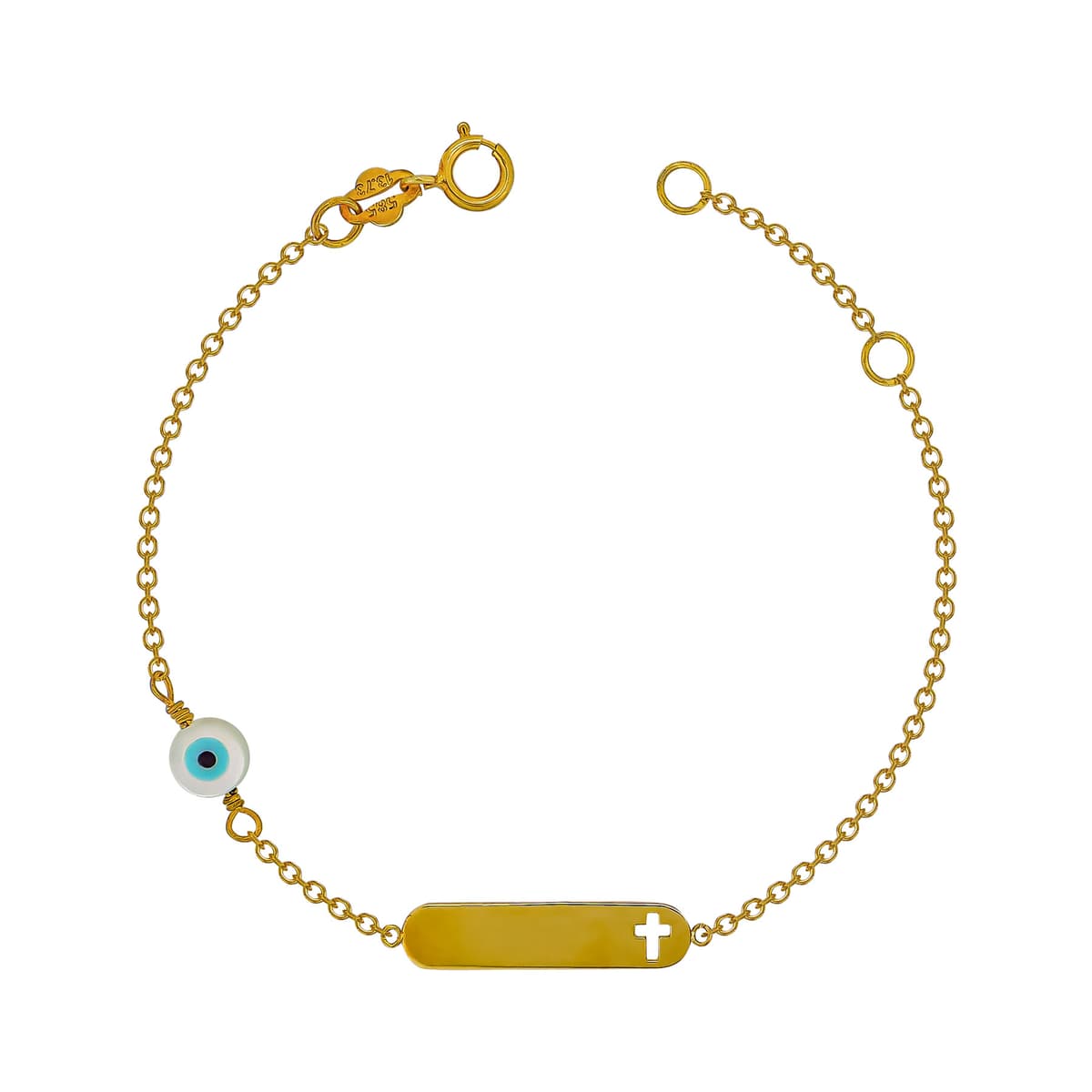 Παιδική Ταυτότητα από Κίτρινο Χρυσό 14 Καρατίων TVR538