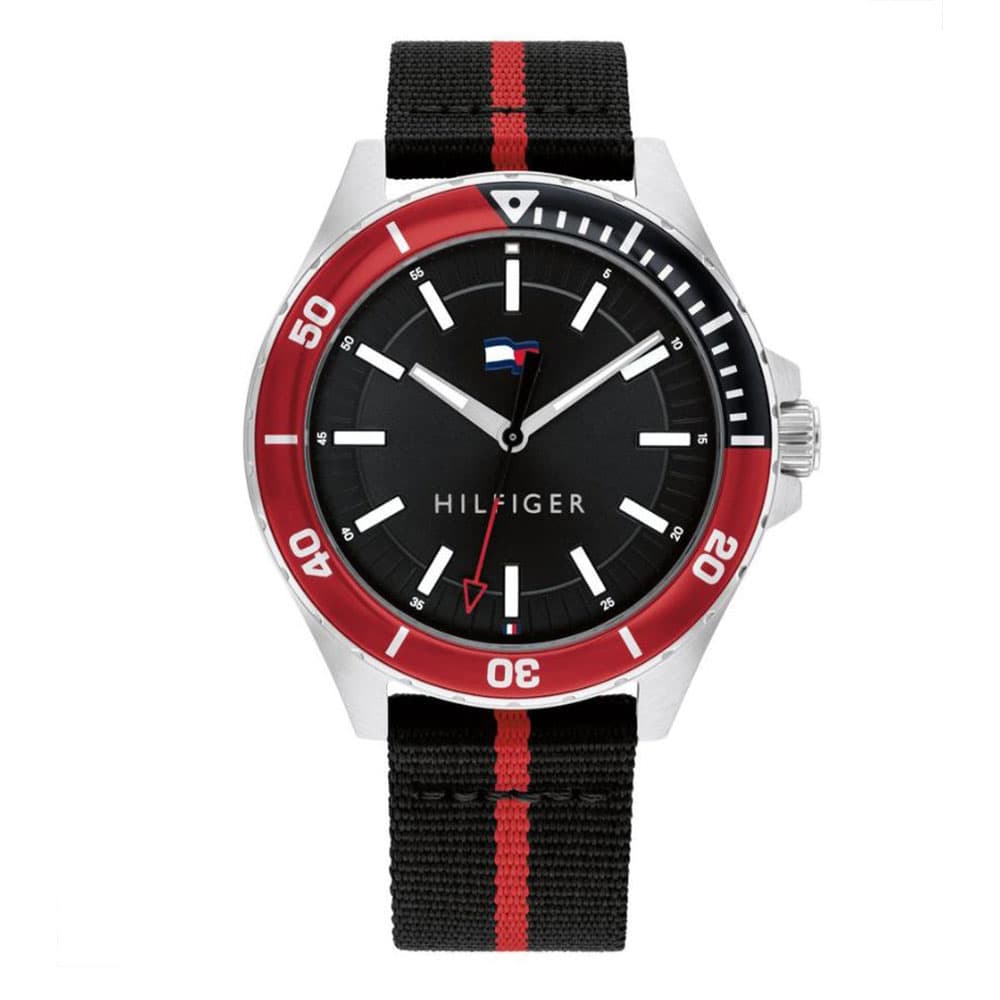 TOMMY HILFIGER Logan Two Tone Fabric Strap 1792010