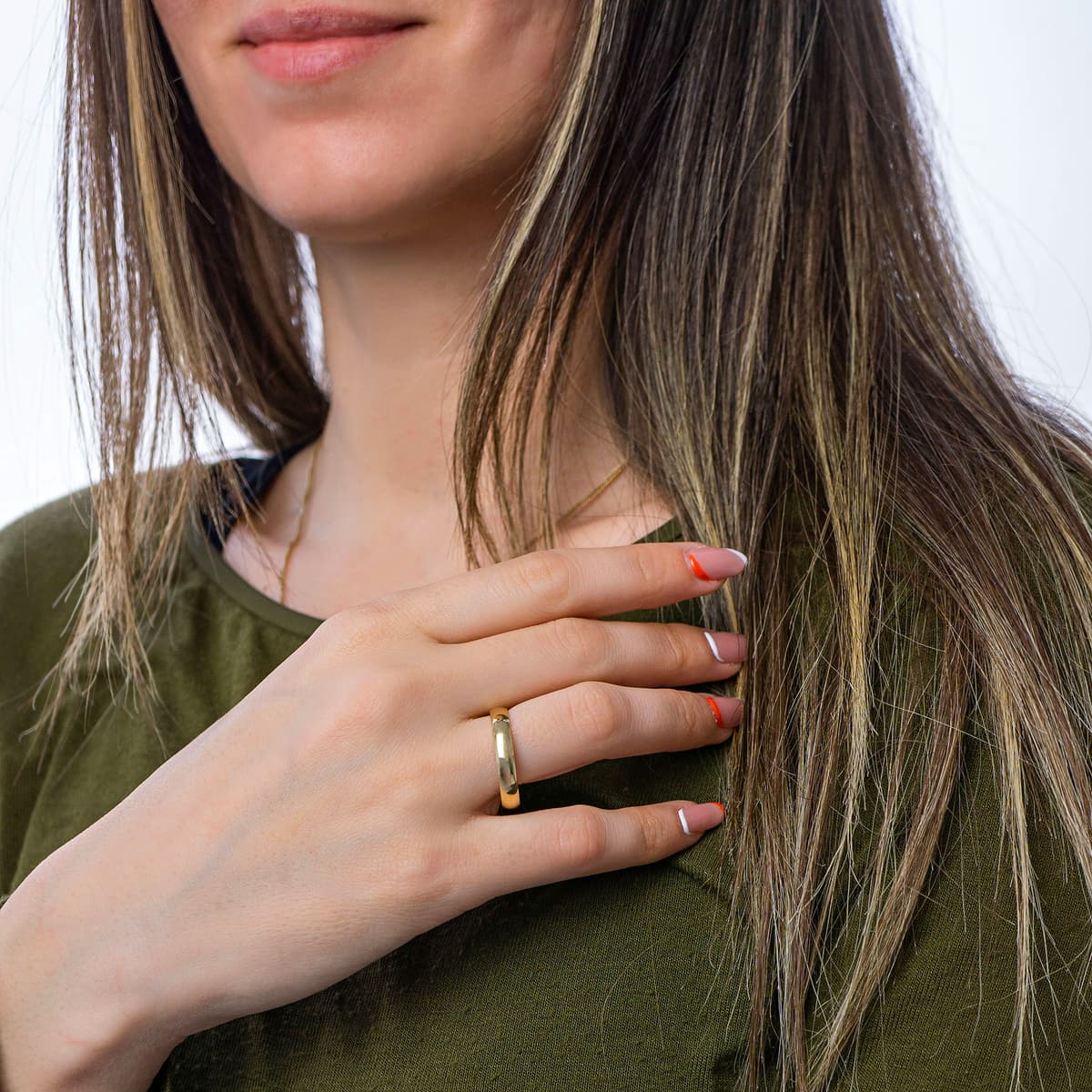 Women's Wedding Bands Gofas Silver